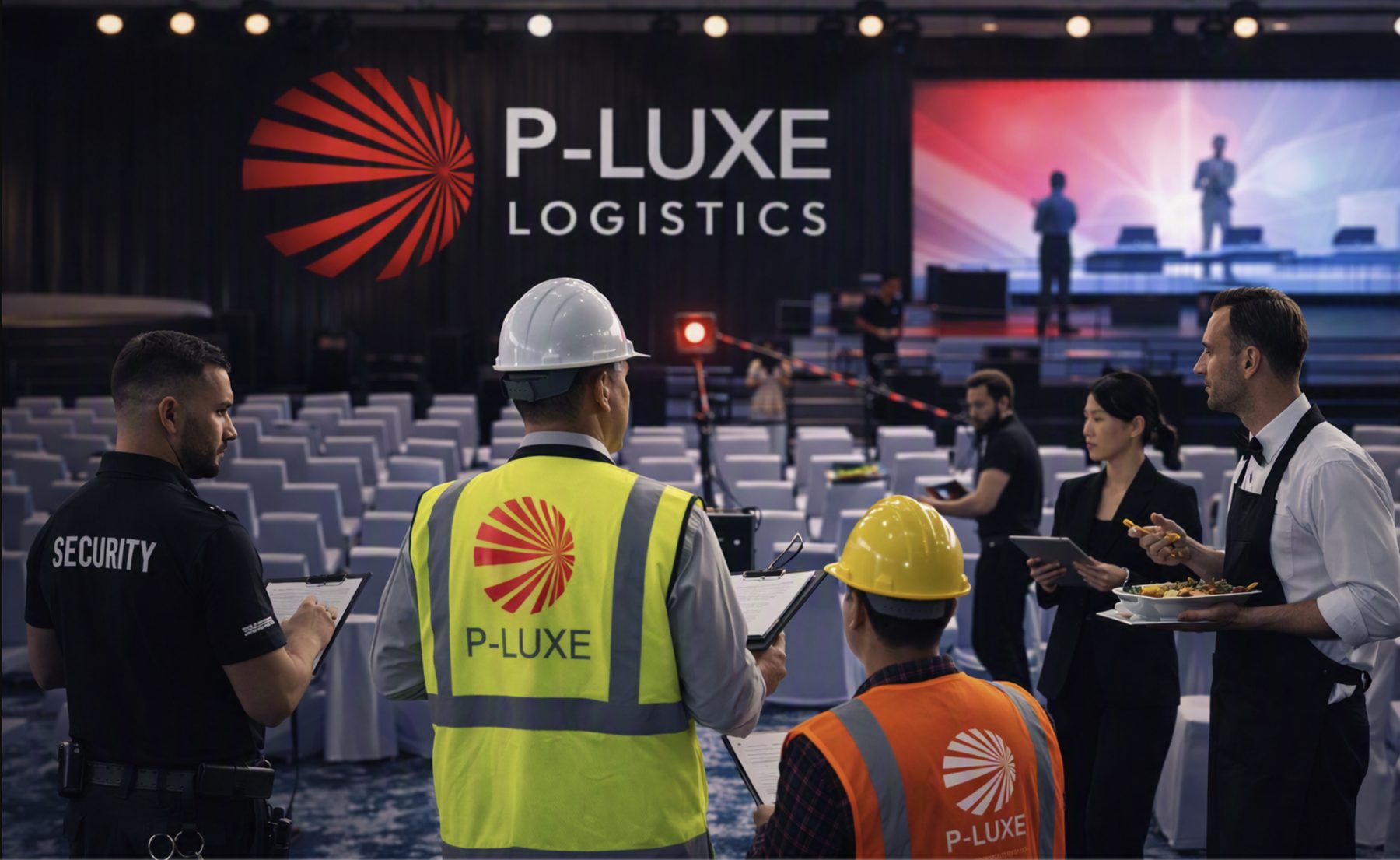 P-LUXE Facilities on-site staff at a large venue