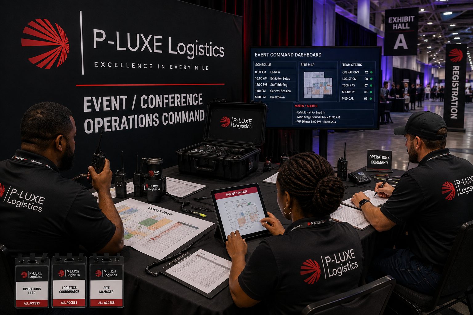 P-LUXE event and conference operations command center