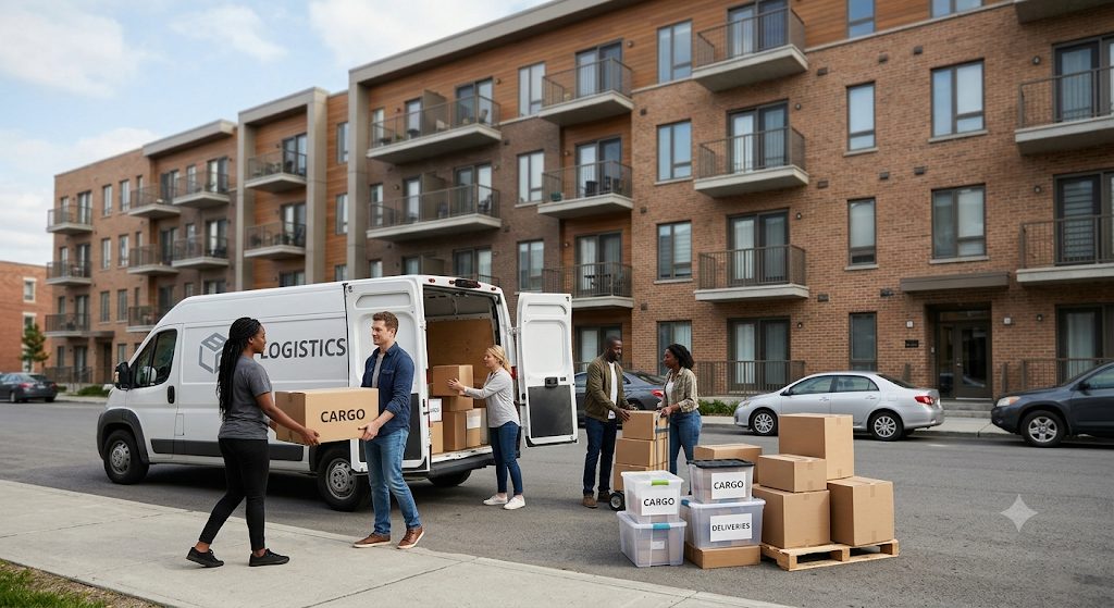 P-LUXE Logistics last-mile delivery team